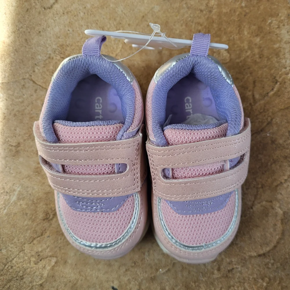 Carters Baby Girl Velcro Sneakers - NWT